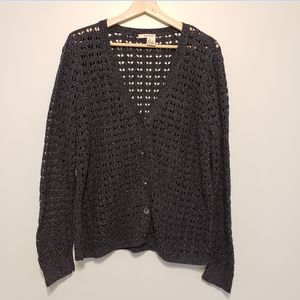 DKNY Jeans Knit Button Up Cardigan